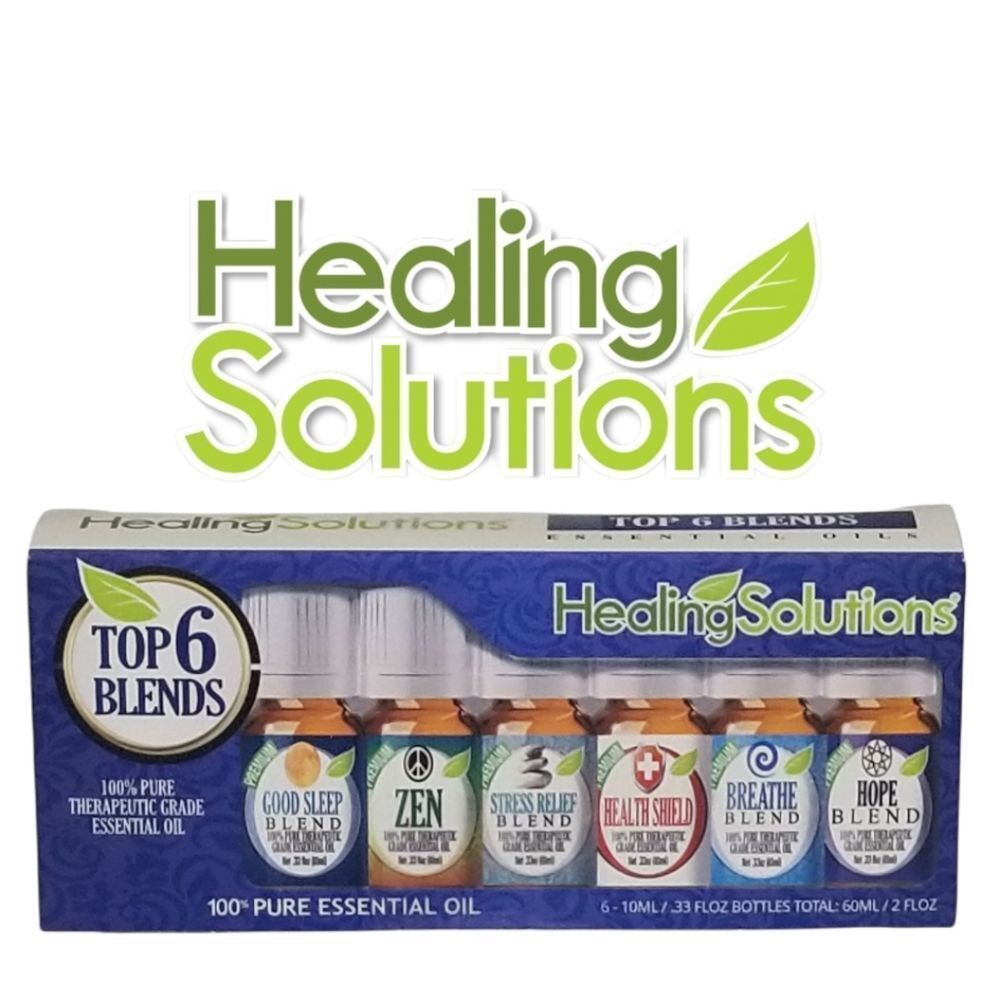 Healing Solutions Essential Oil Top Blends Gift Set‎ Pack Of 6